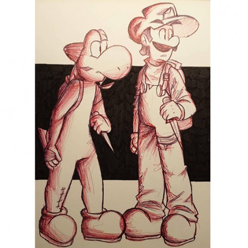 Luigi and Yoshi (TWD AU)