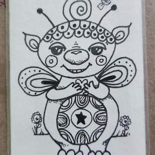 Little forest dweller! Pen and ink. ACEO traded.