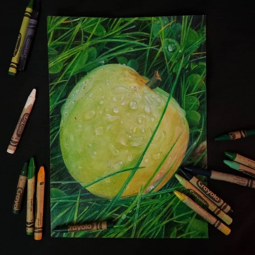 Crabapple in Crayola crayon