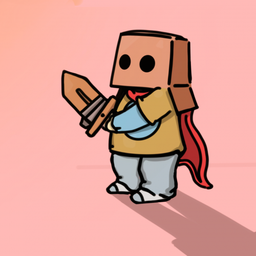 Cardboard knight!