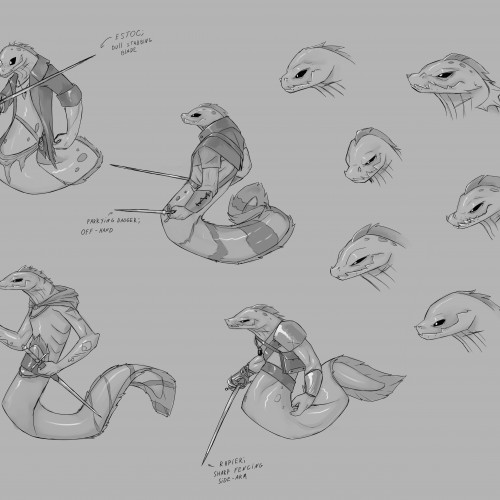 Eel character concept