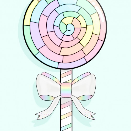 Rainbow Pastel Lollipop