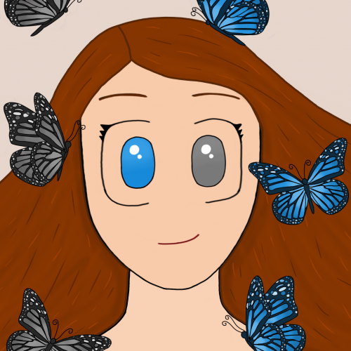 Girl with Butterfly