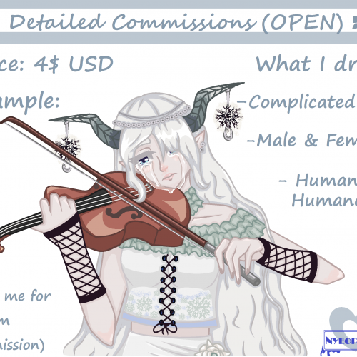 Detailed Commissions (OPEN) 2 USD - 6 USD