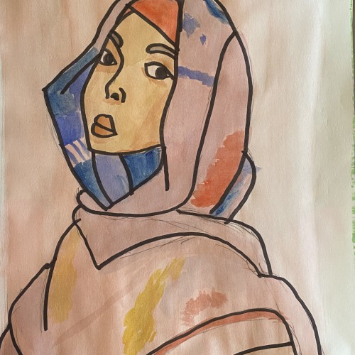 Head scarf woman