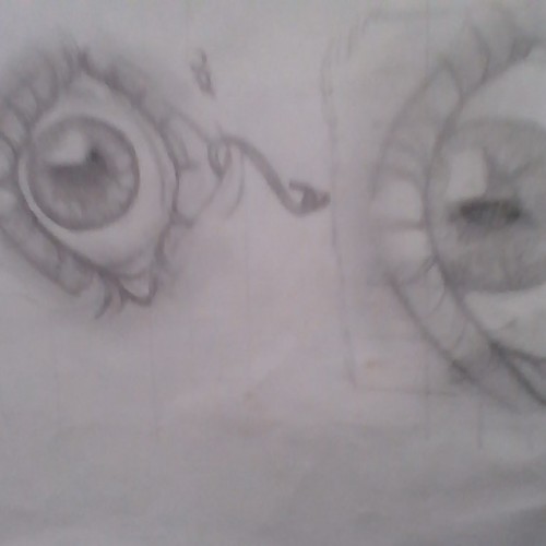 OMG guys...i found a drawing of eyes from 2 years ago lol im embarrassed