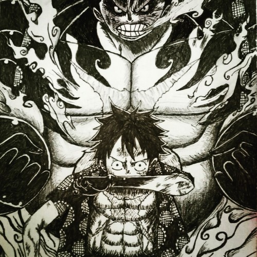 Strawhat Luffy with Gear 4th