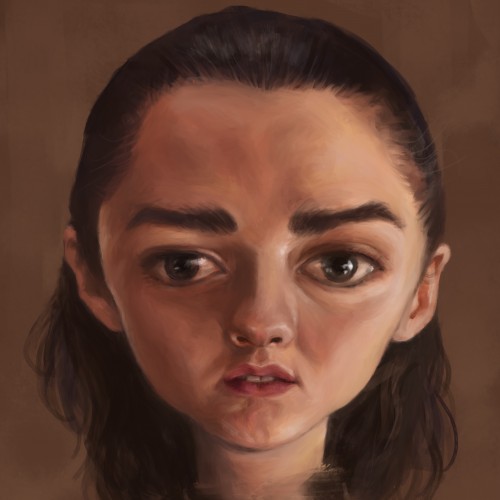 Caricature of Arya Stark
