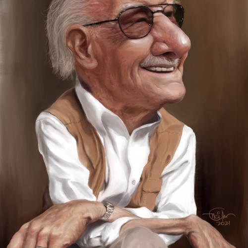 Painting fanart - Stan Lee