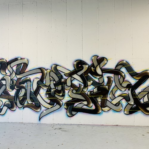 Shoker style graffiti mural beautification Deerfield beach Fl
