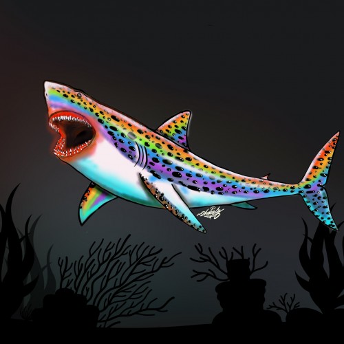 Vicious rainbow shark shoker style