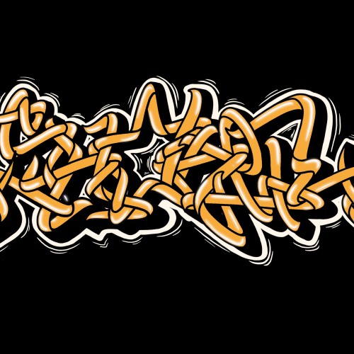 Shoker digital graffiti Wildstyle letters