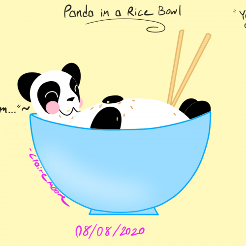 Panda in a Rice Bowl