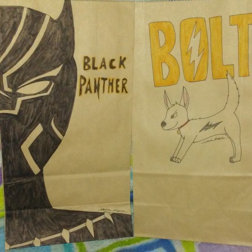 Lunch Bag Doodling