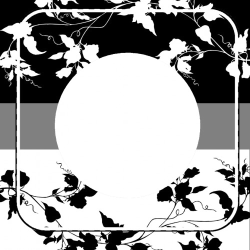 Black and White Flower Design