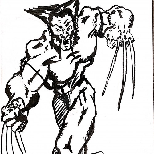 A quick Wolverine doodle for inktober