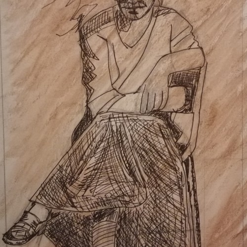 a portrait study from reference.