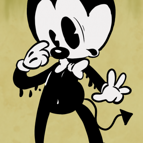 Bendy the ink Demon with a nose