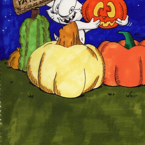 Drawtober23  2-Pumpkin