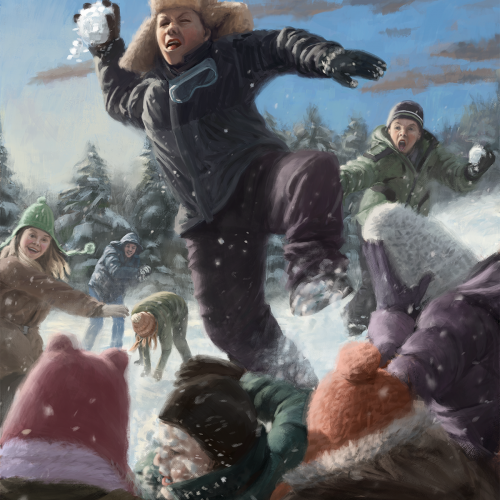 Snowball fight