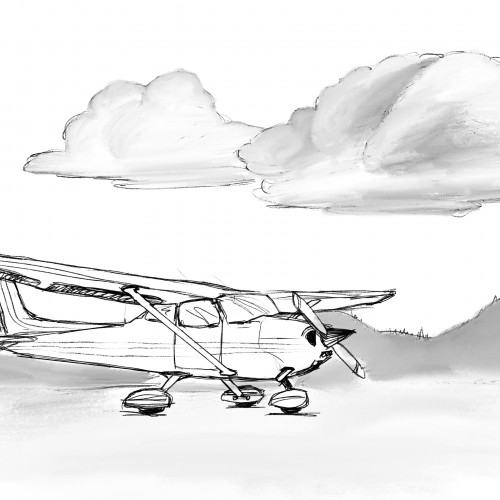 Cessna Skyhawk Sketch