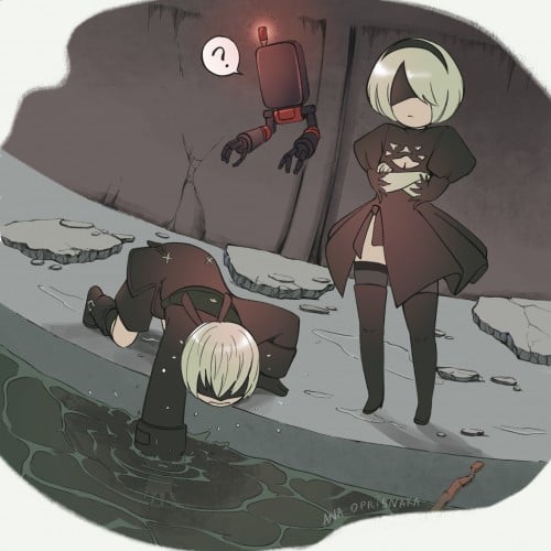 Looking for THAT thing (Nier Automata Fanart)