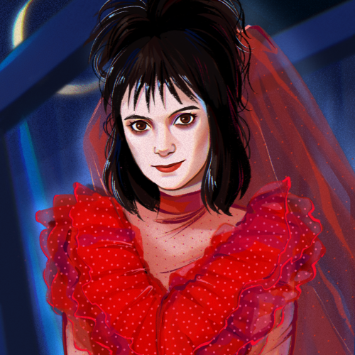 Winona Ryder Lydia Deetz Beetlejuice fan art