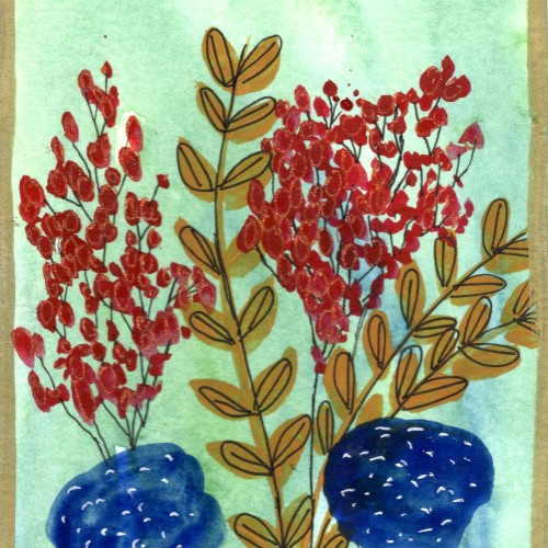 Gouache flower