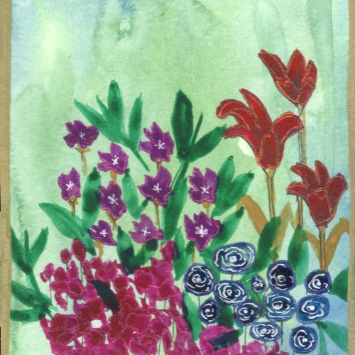 Flower gouache