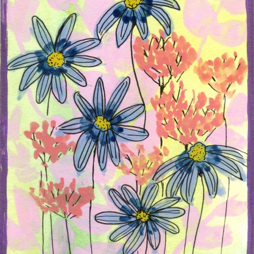 Flower gouache