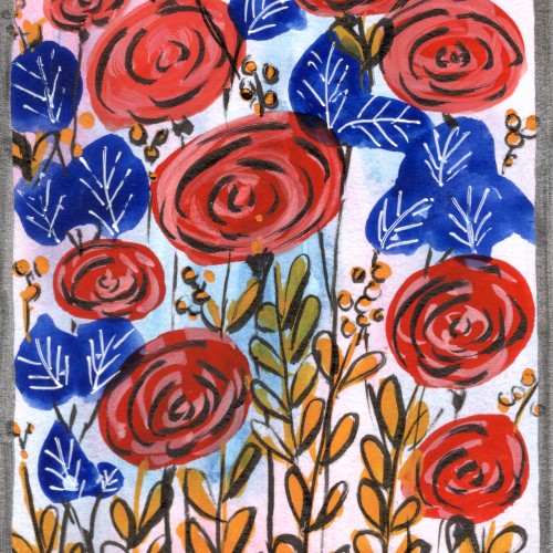 Flower gouache