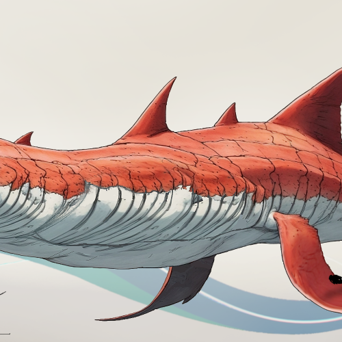 Prehistorical shark concept
