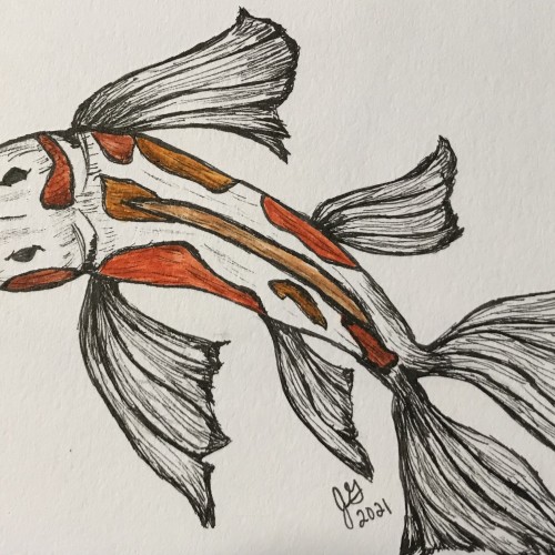 Inktober Koi