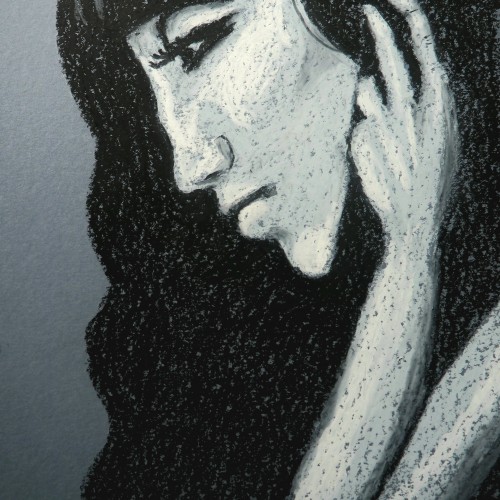 Black & White portrait of Cher