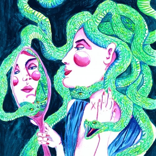 Medusa and its mirror