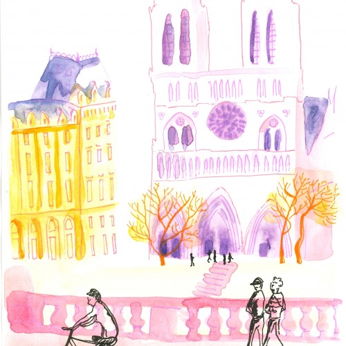 Paris Notre-Dame Pink