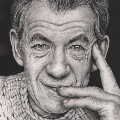 IAN MCKELLEN (Graphite & Charcoal A4)