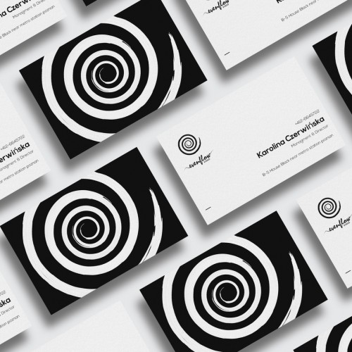 Business cards of EvenFlow studio