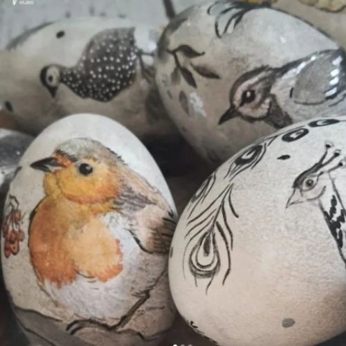 Goose Easter eggs, hand-painted! Unique designs! Order now!