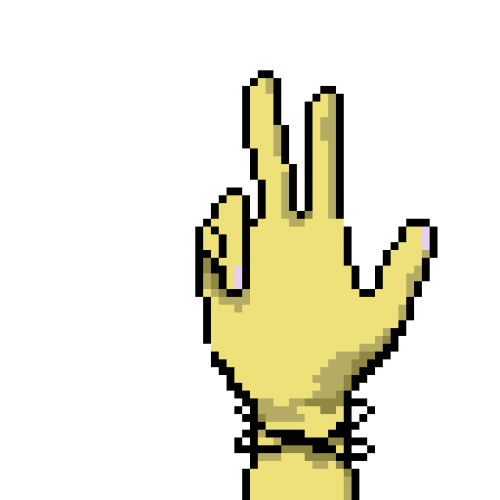 An Attempt At a Pixel Art Hand