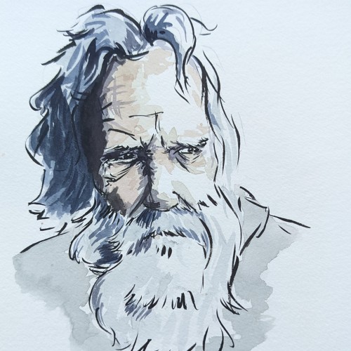 Old Man in Watercolour