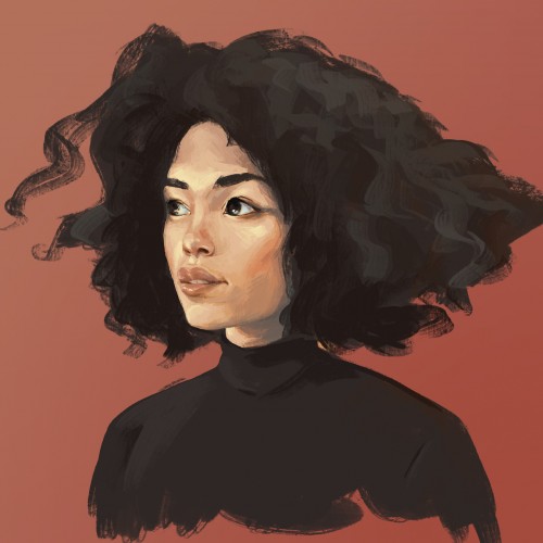 Portrait color sketch