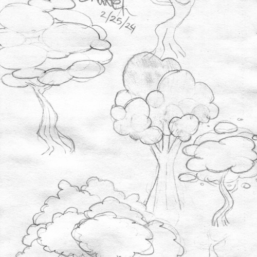 Cloud Tree Sketches