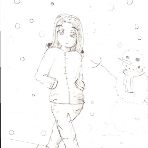 Girl in the snow