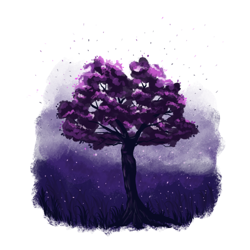 Feminine tree. Whimsical illustration - Day 21.