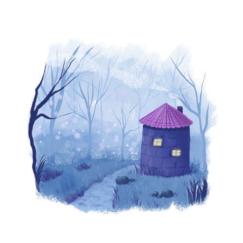 House. Whimsical illustration - Day 22.