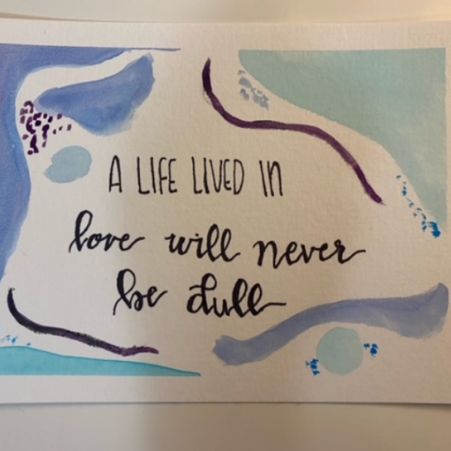 Watercolor Quote