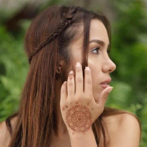 Blossom Henna Tattoo Stencil