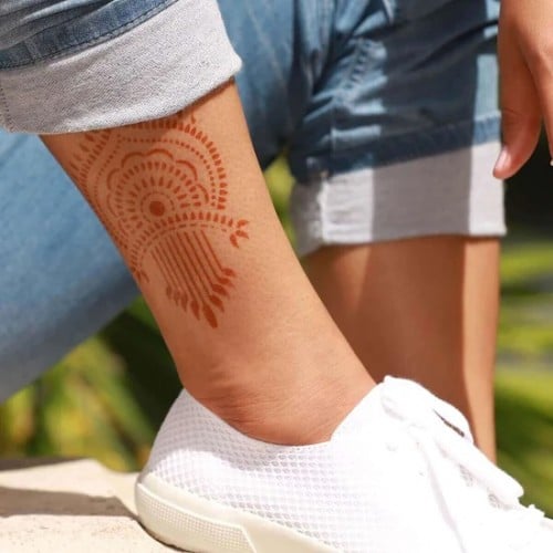 Fierce Henna Tattoo Stencil