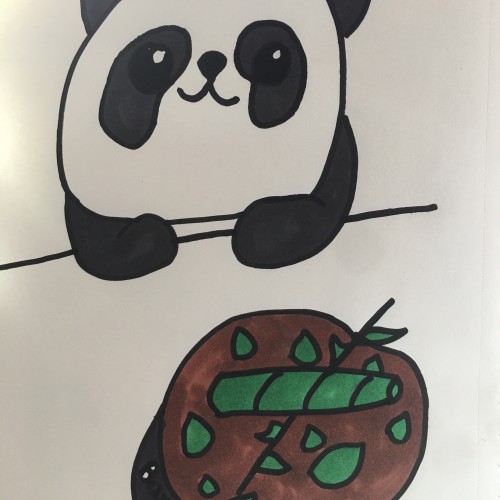 Panda begging